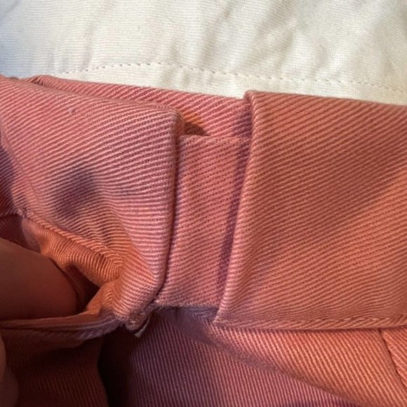 L L Bean Cotton Comfort Stretch Waist Shorts Flat Front Men's Sz 38 Salmon - Picture 6 of 10